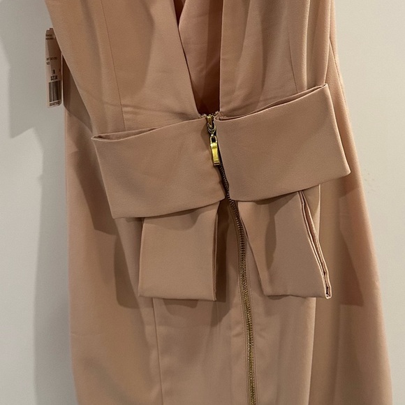*vintage* Really cute Bow Back Nude Dress NWT - Picture 6 of 7